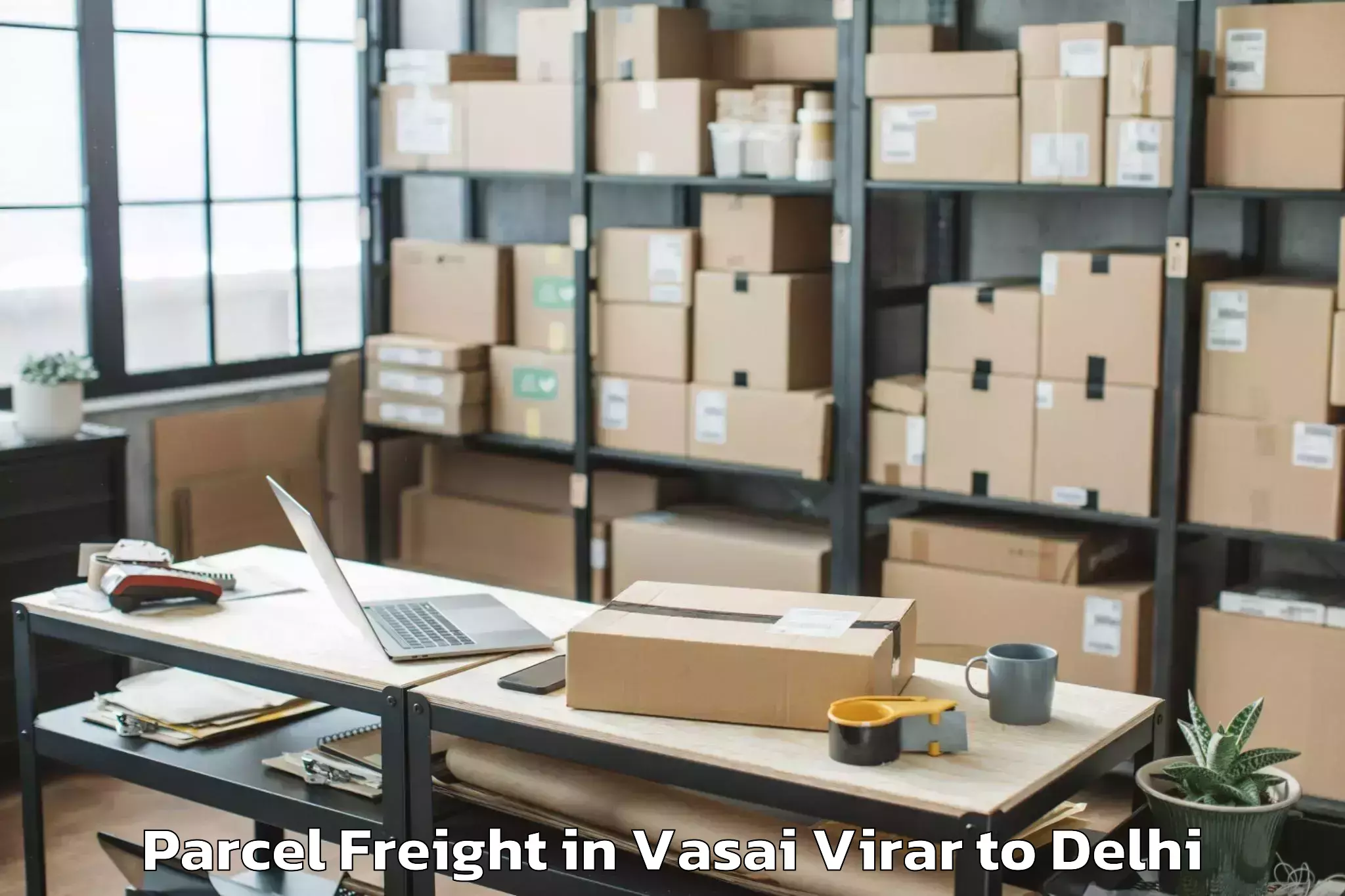 Easy Vasai Virar to Parsvnath Mall Azadpur Parcel Freight Booking